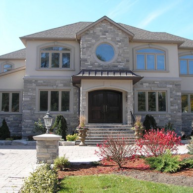 Solid Front Door & Windows installed by Four Seasons Windows & Doors in Richmond Hill